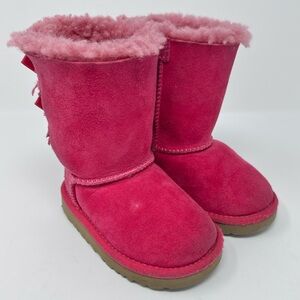 UGG Pink Fleece-Lined Boots sz.6